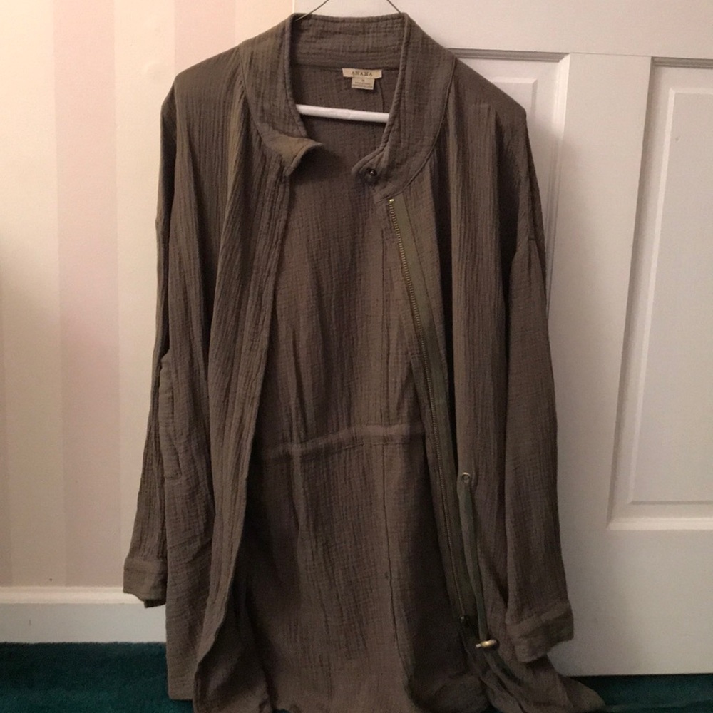 Olive Green long parka